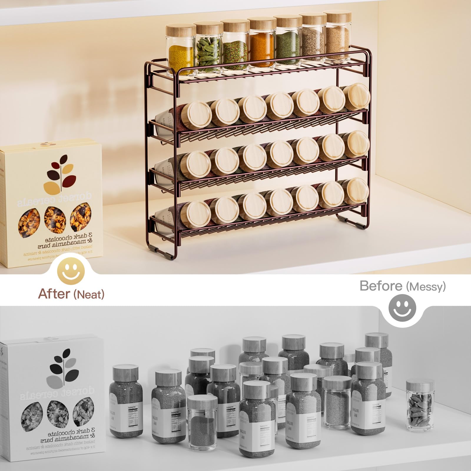 PanPanPal spice rack dimensions fit tight spaces at a glance.