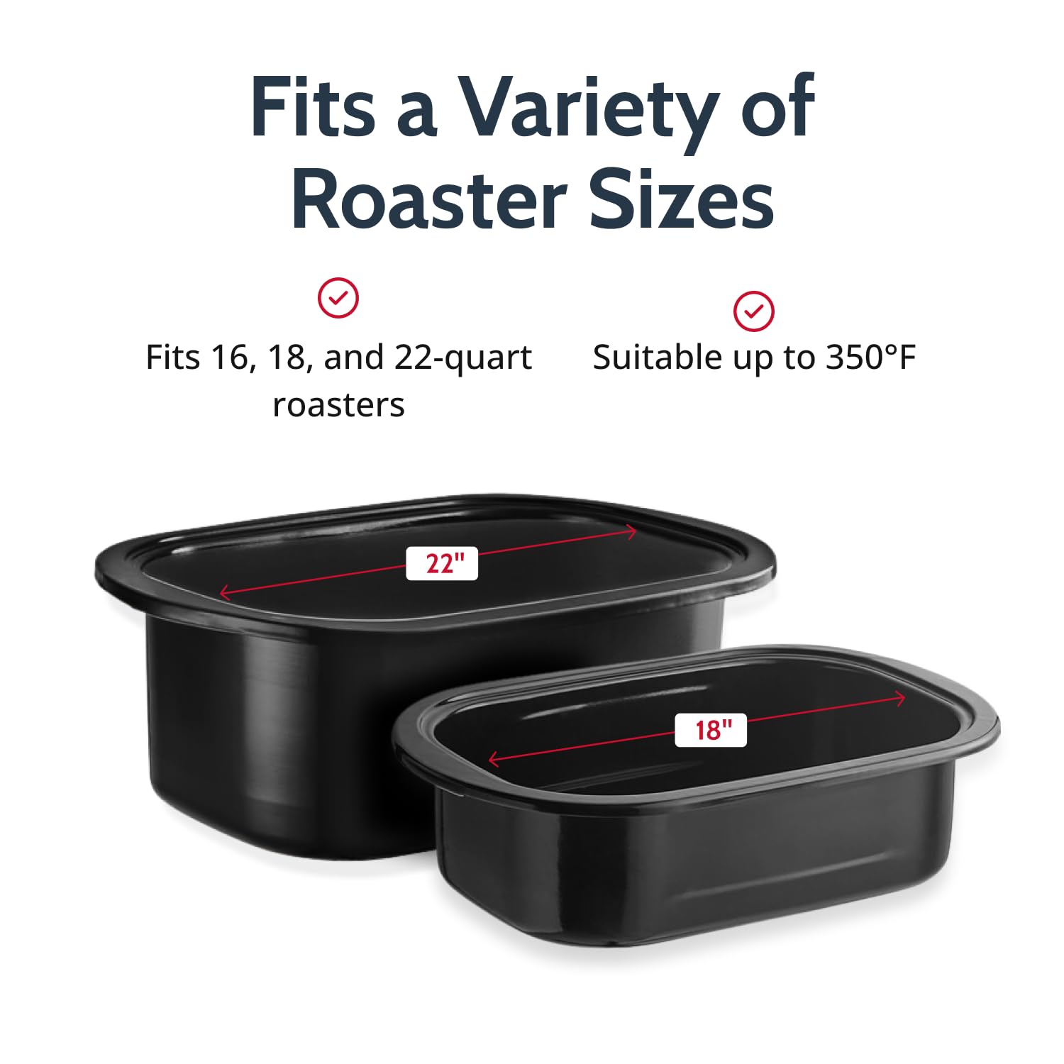 PanSaver liners shown inside a roaster for fuss-free cooking and cleanup