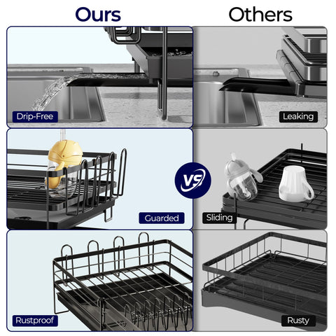 Pantasia cup holder tray secures mugs during drying