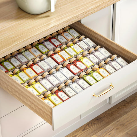 Pantasia easy-clean spice drawer keeps clutter under control while preserving style
