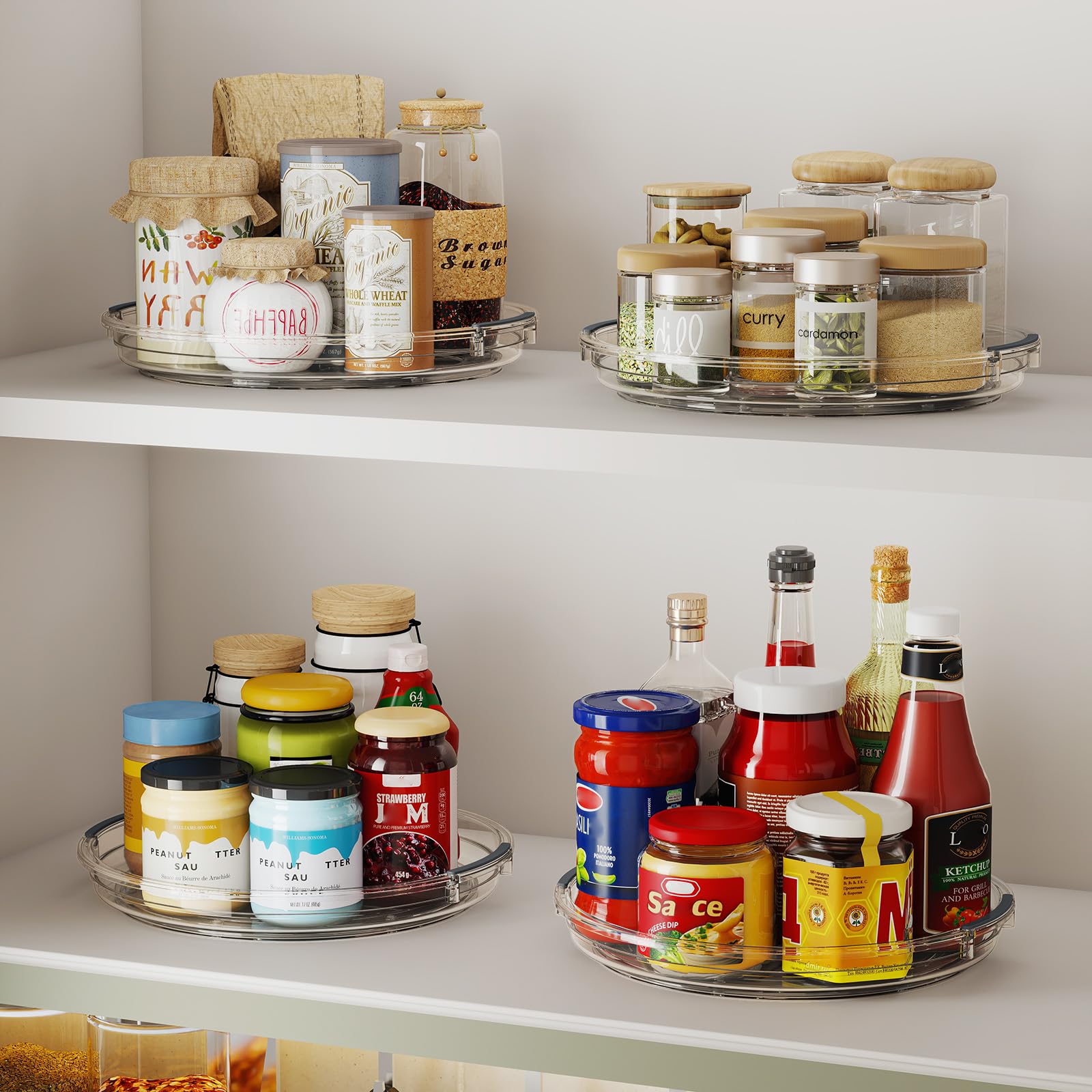 Pantasia Lazy Susan anti-slip base and BPA-free material.