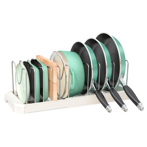 Pantasia pots and pans organizer under cabinet for clutter-free storage and easy access