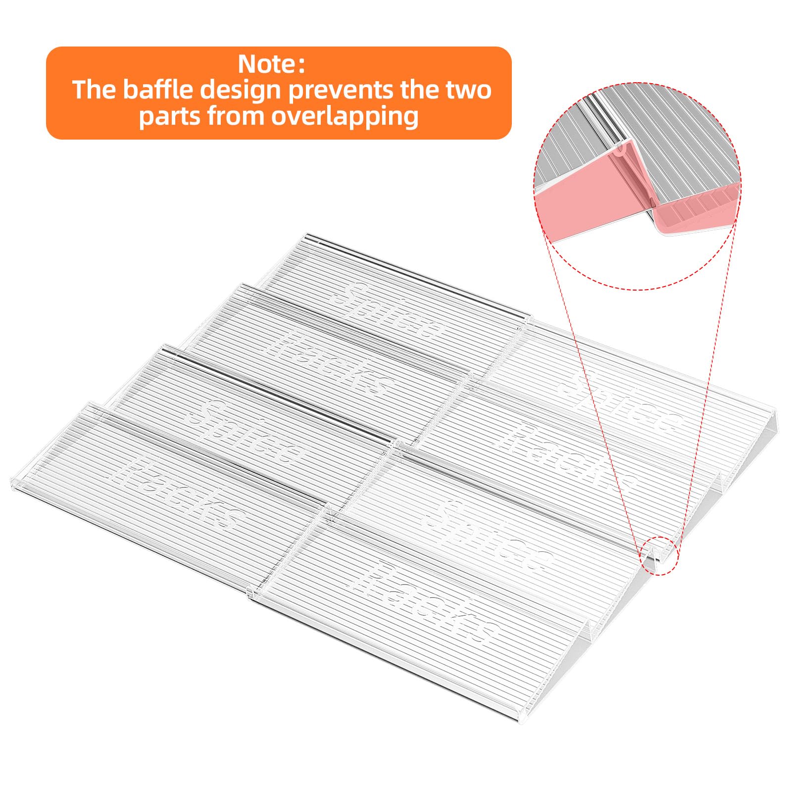 Pantasia spice drawer insert ideal for cabinet, makeup, or craft storage