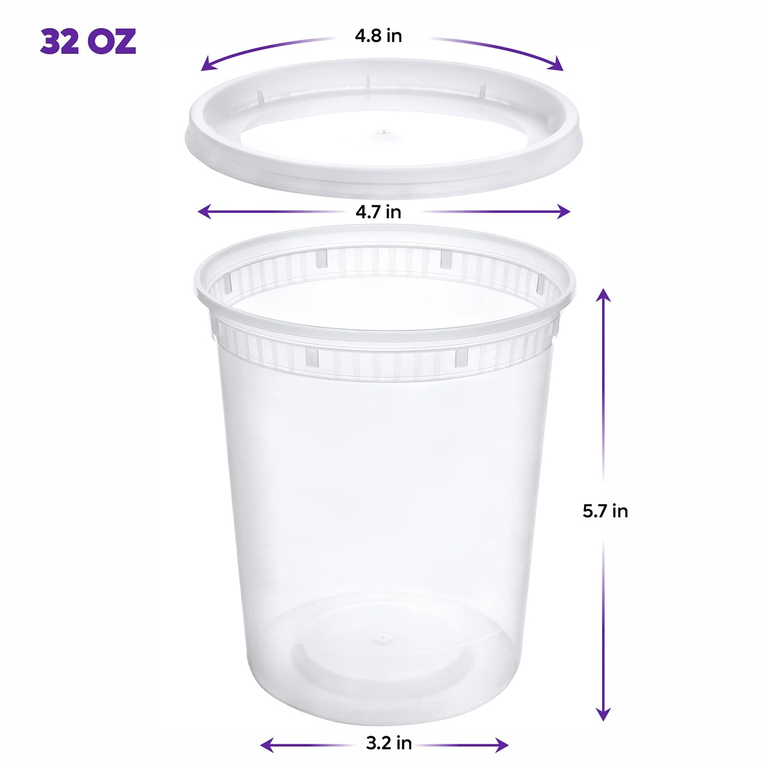 Pantry Value deli container lid demonstrates leak-proof seal for spill-free transport.