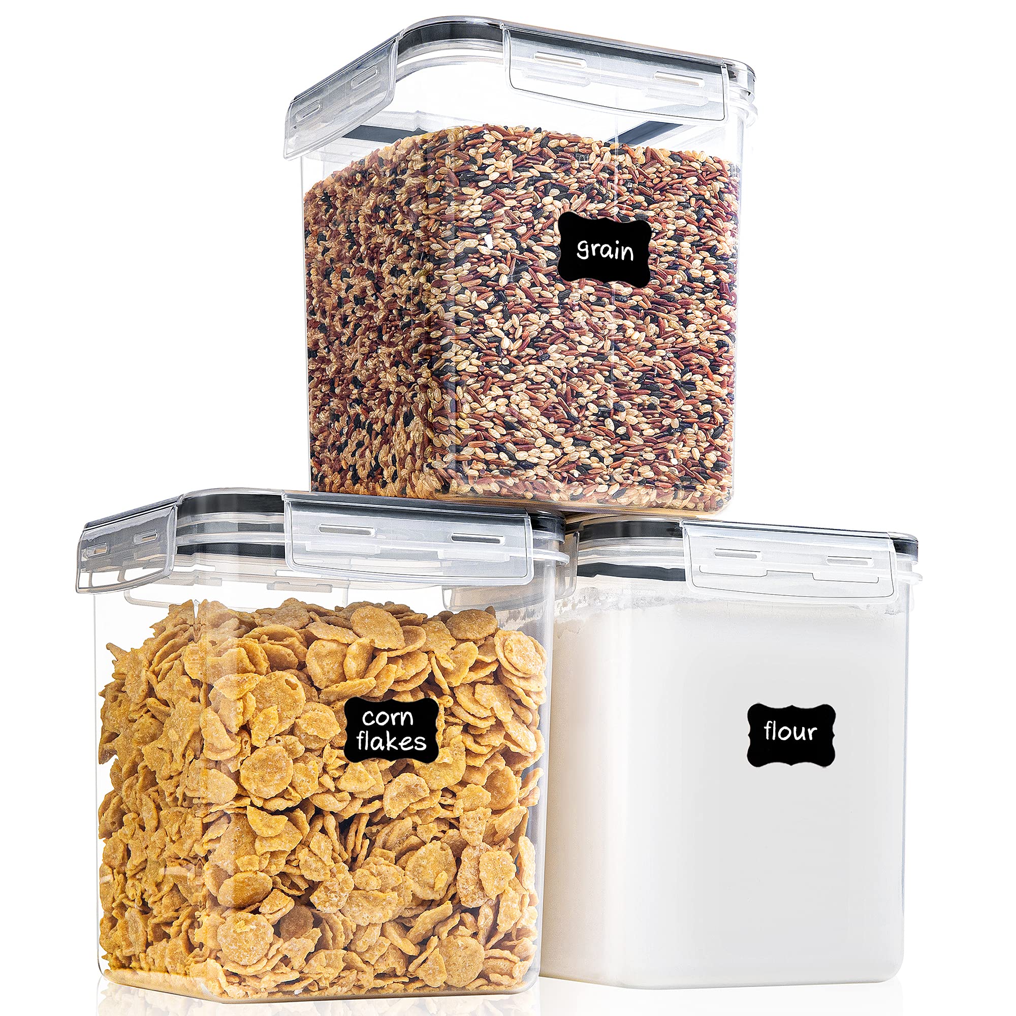 PANTRYSTAR 2.5L container with airtight lid preserves flour freshness.
