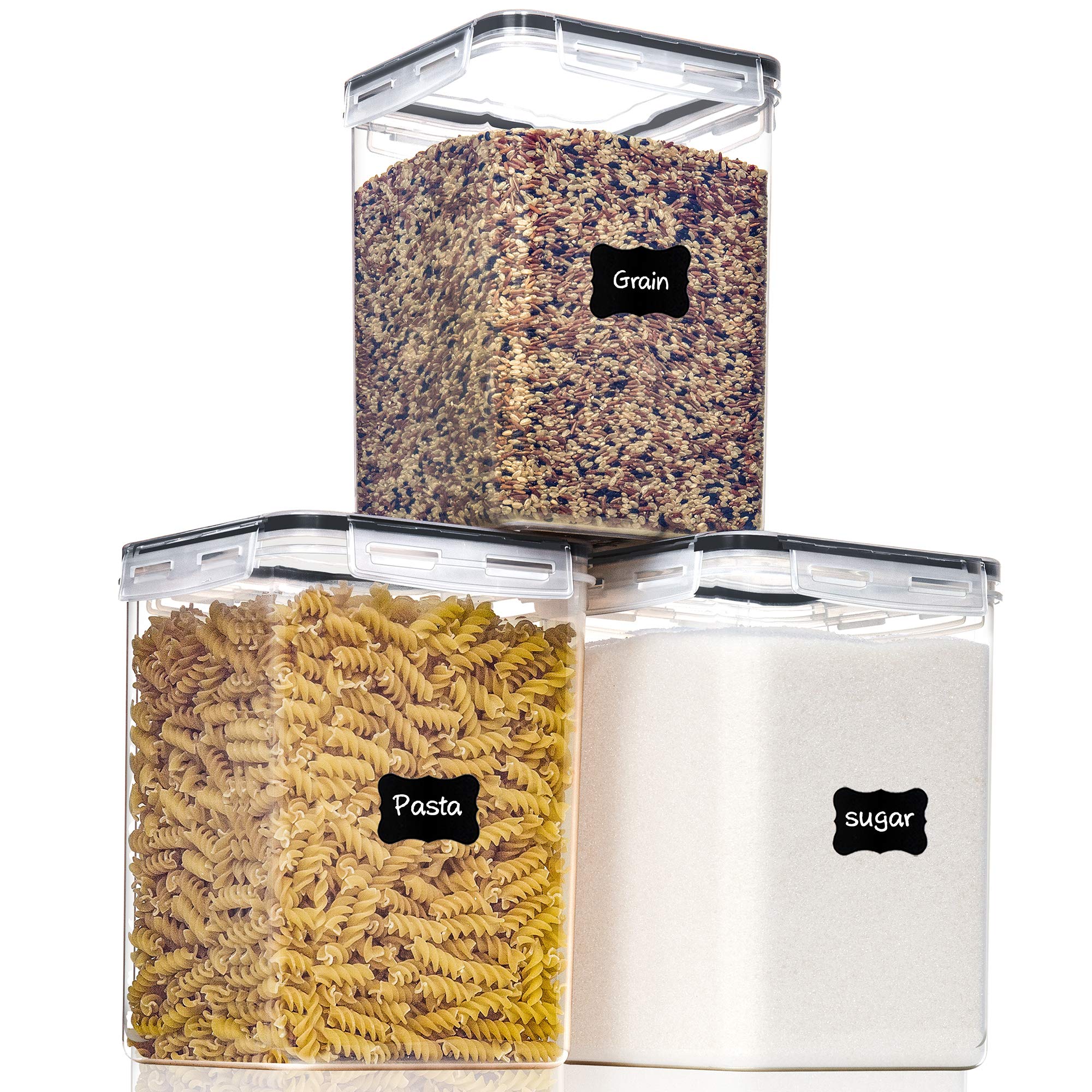 PANTRYSTAR 5.2L large container with lid preserves freshness and keeps flour organized.