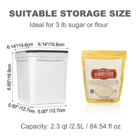 PANTRYSTAR transparent container front view for quick ingredient checks.
