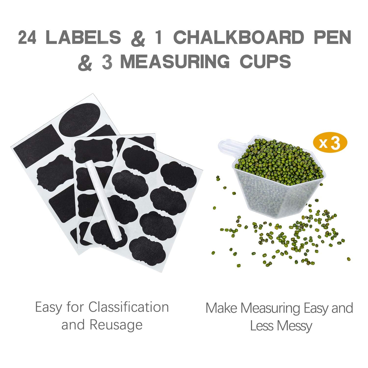 PantryStar transparent container shows contents at a glance