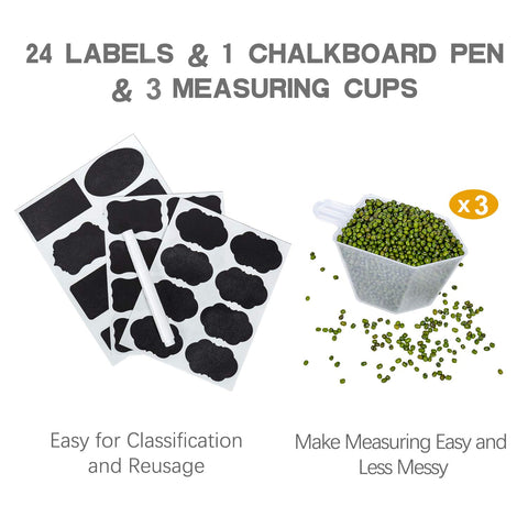 PantryStar transparent container shows contents at a glance