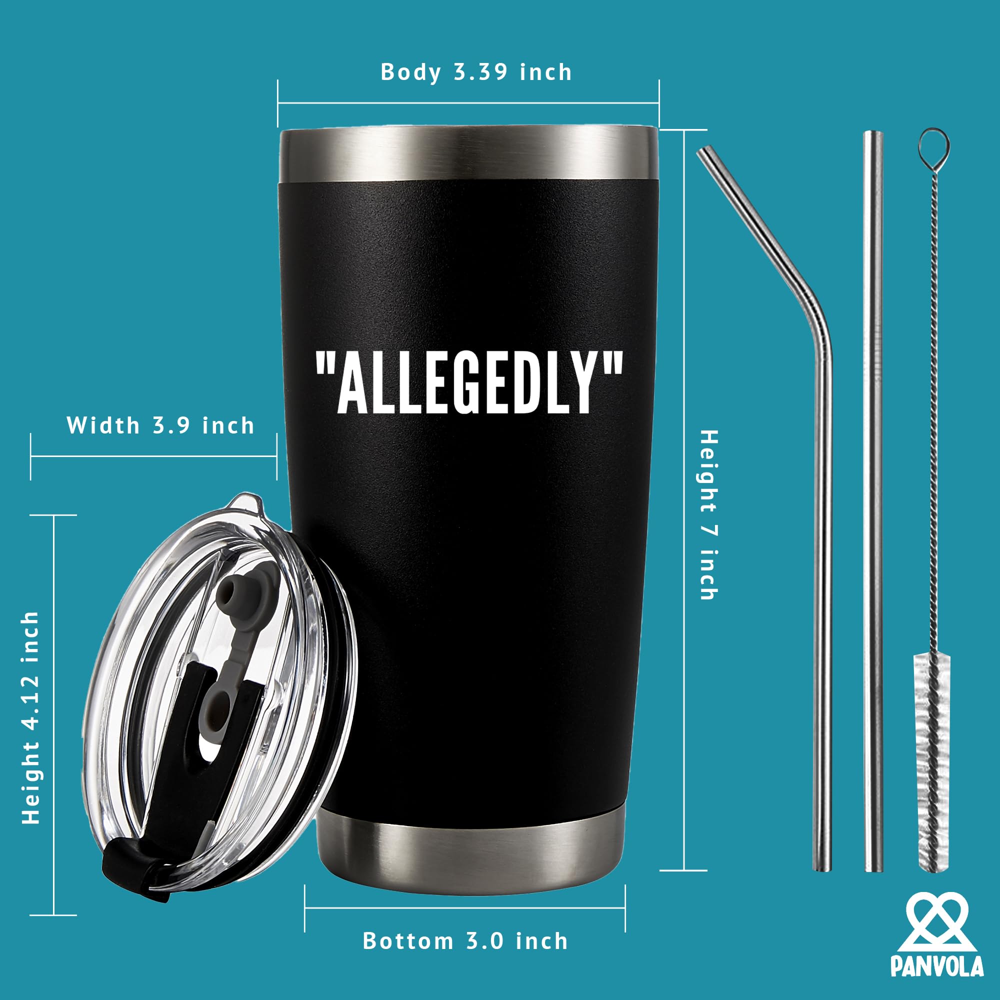 Panvola Allegedly Lawyer Mug interior stainless steel emphasizes durable material