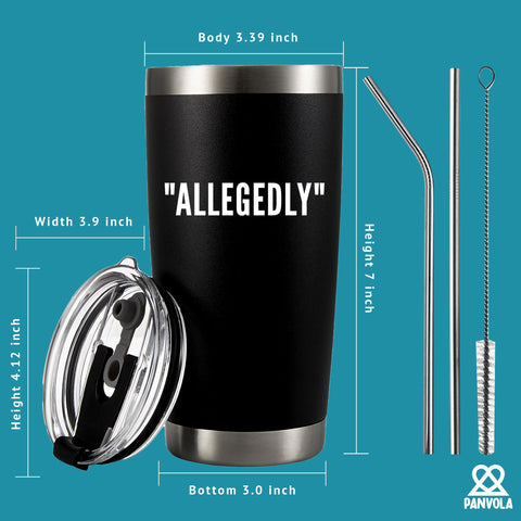 Panvola Allegedly Lawyer Mug interior stainless steel emphasizes durable material