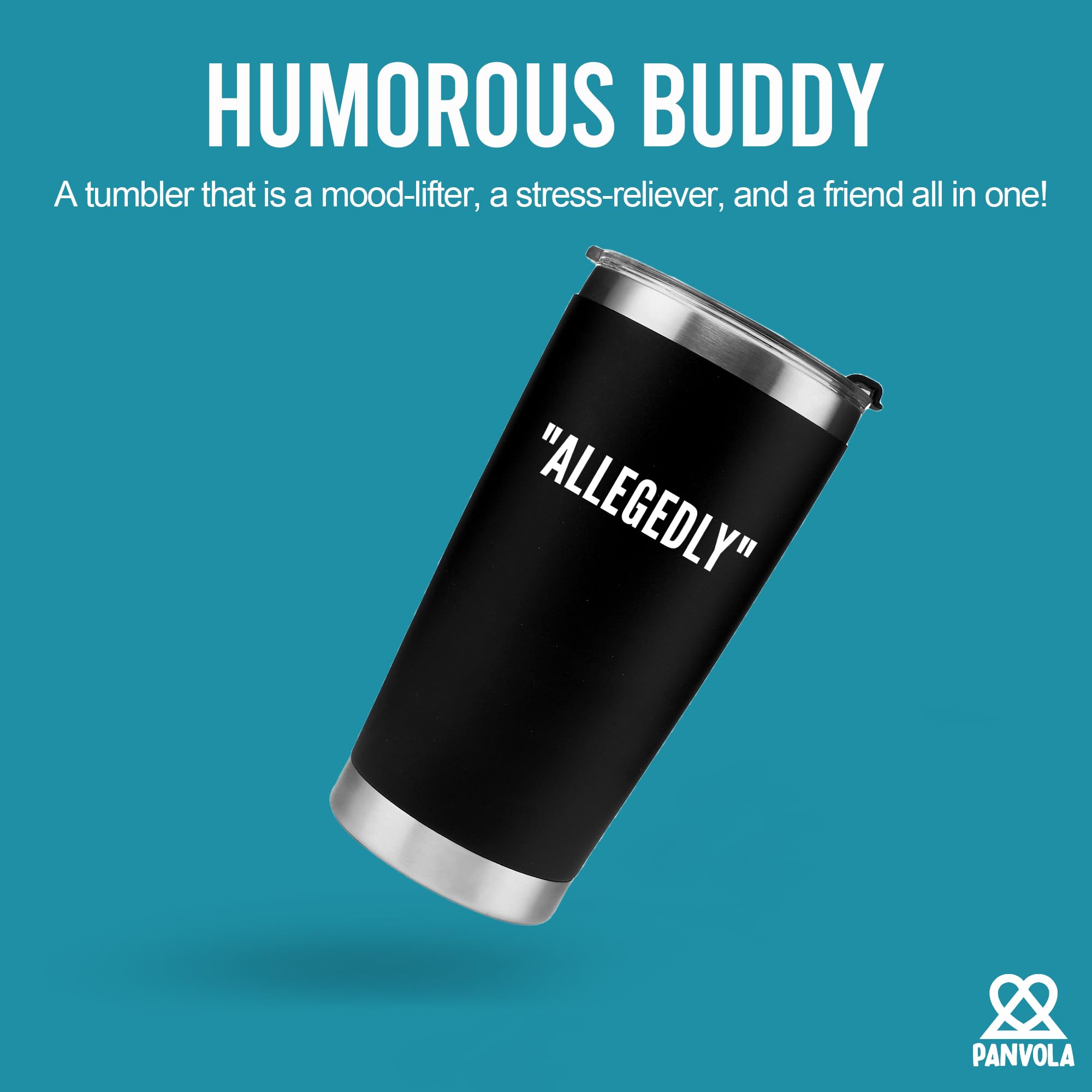 Panvola Allegedly Lawyer Mug side view highlighting grip and convenient transport