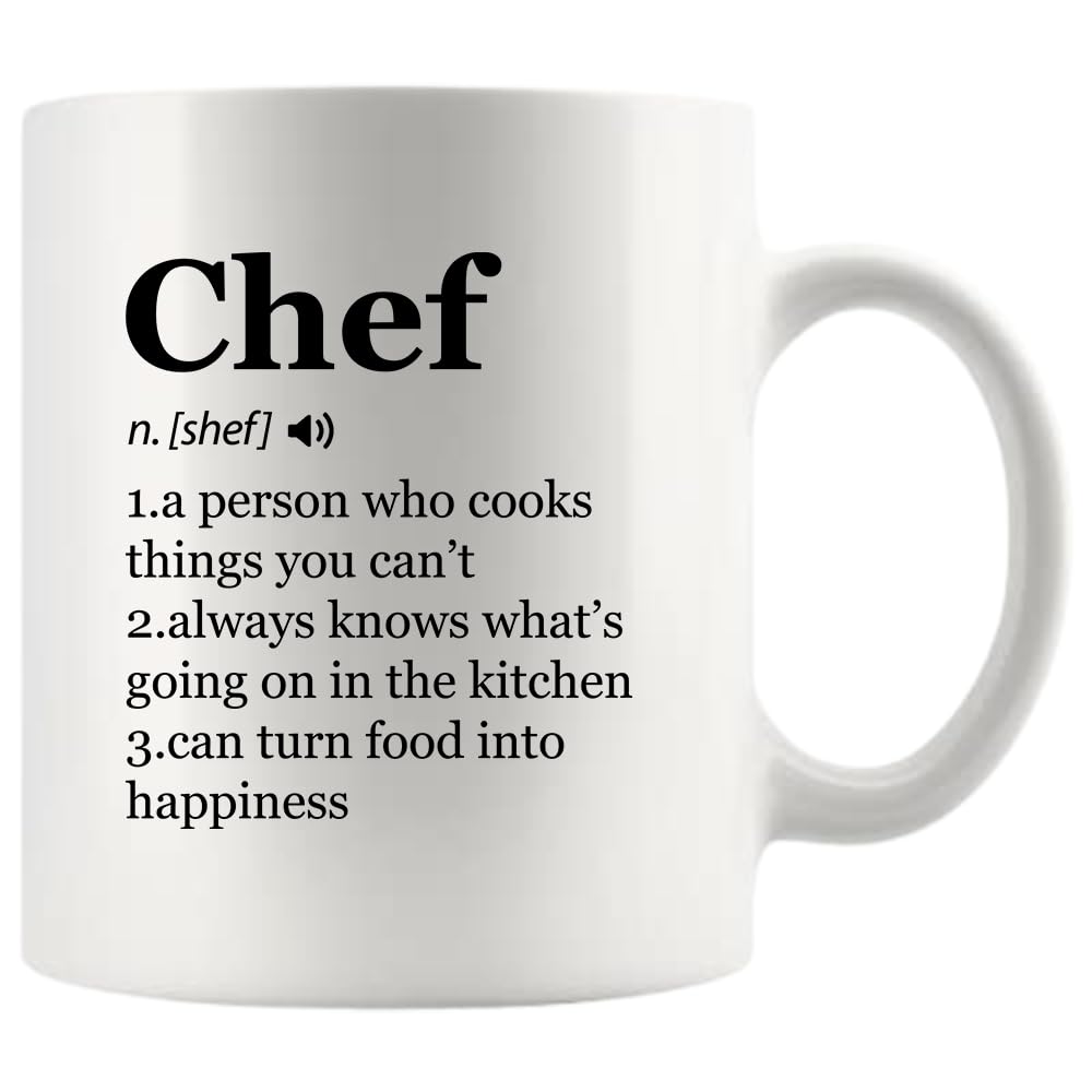 Panvola Chef Definition Mug, front view, vibrant ceramic finish for daily coffee.