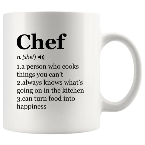 Panvola Chef Definition Mug, front view, vibrant ceramic finish for daily coffee.