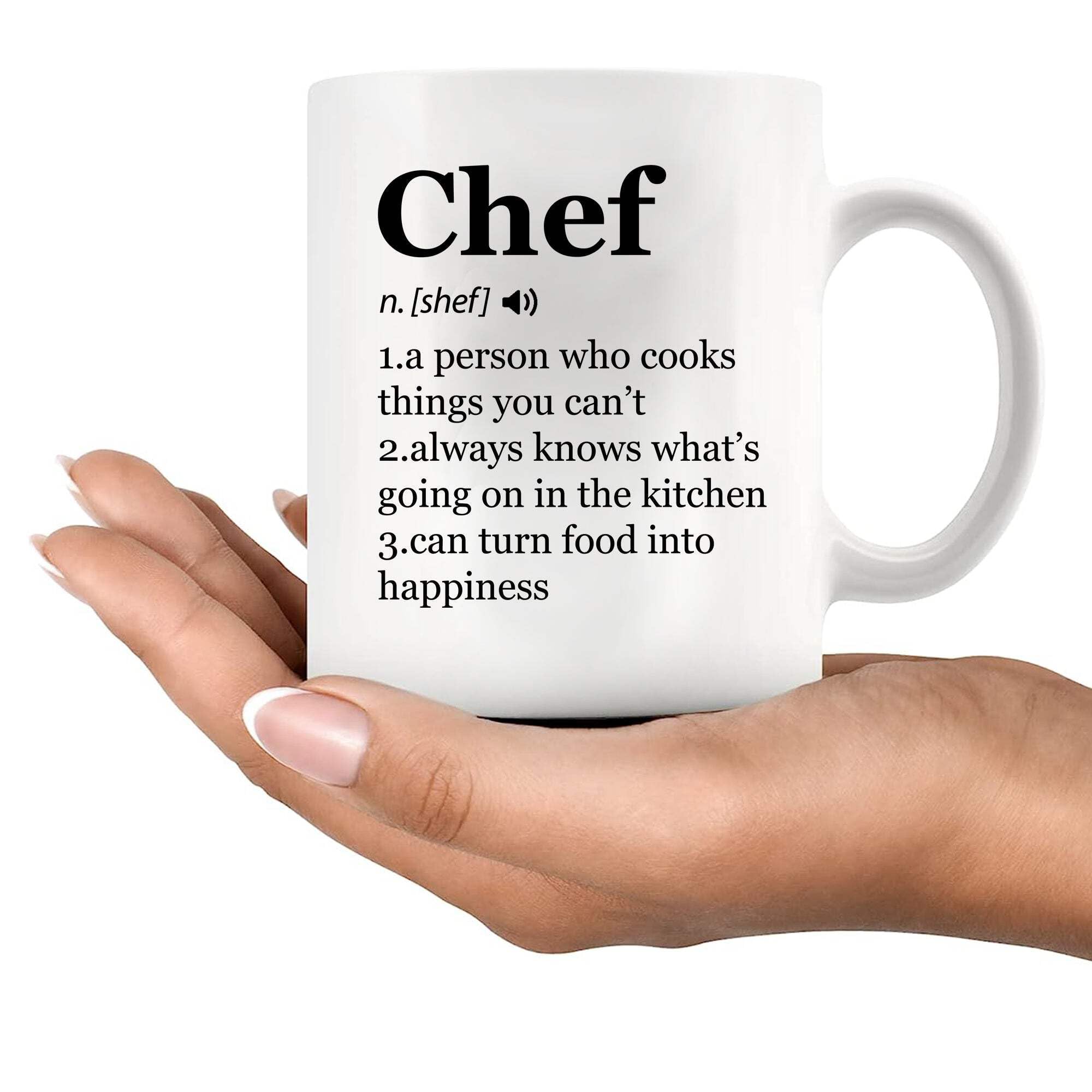 Panvola Chef Definition Mug, gift-ready packaging for culinary enthusiasts.