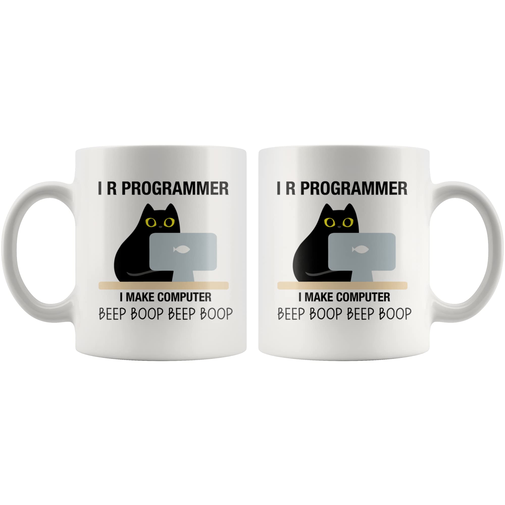 Panvola I R Programmer mug on desk ready for caffeine boosts