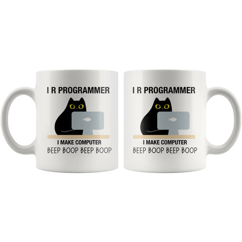 Panvola I R Programmer mug on desk ready for caffeine boosts