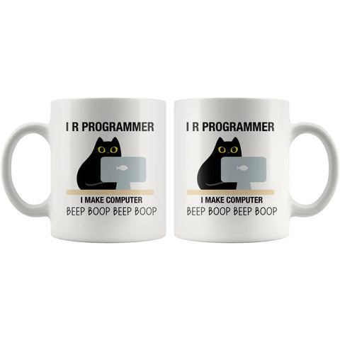 Panvola I R Programmer mug packaging image showcases gift-ready design