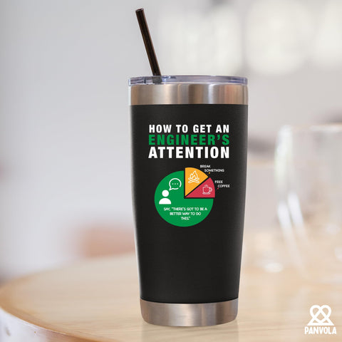 Panvola tumbler ideal for office, home, or classroom use.