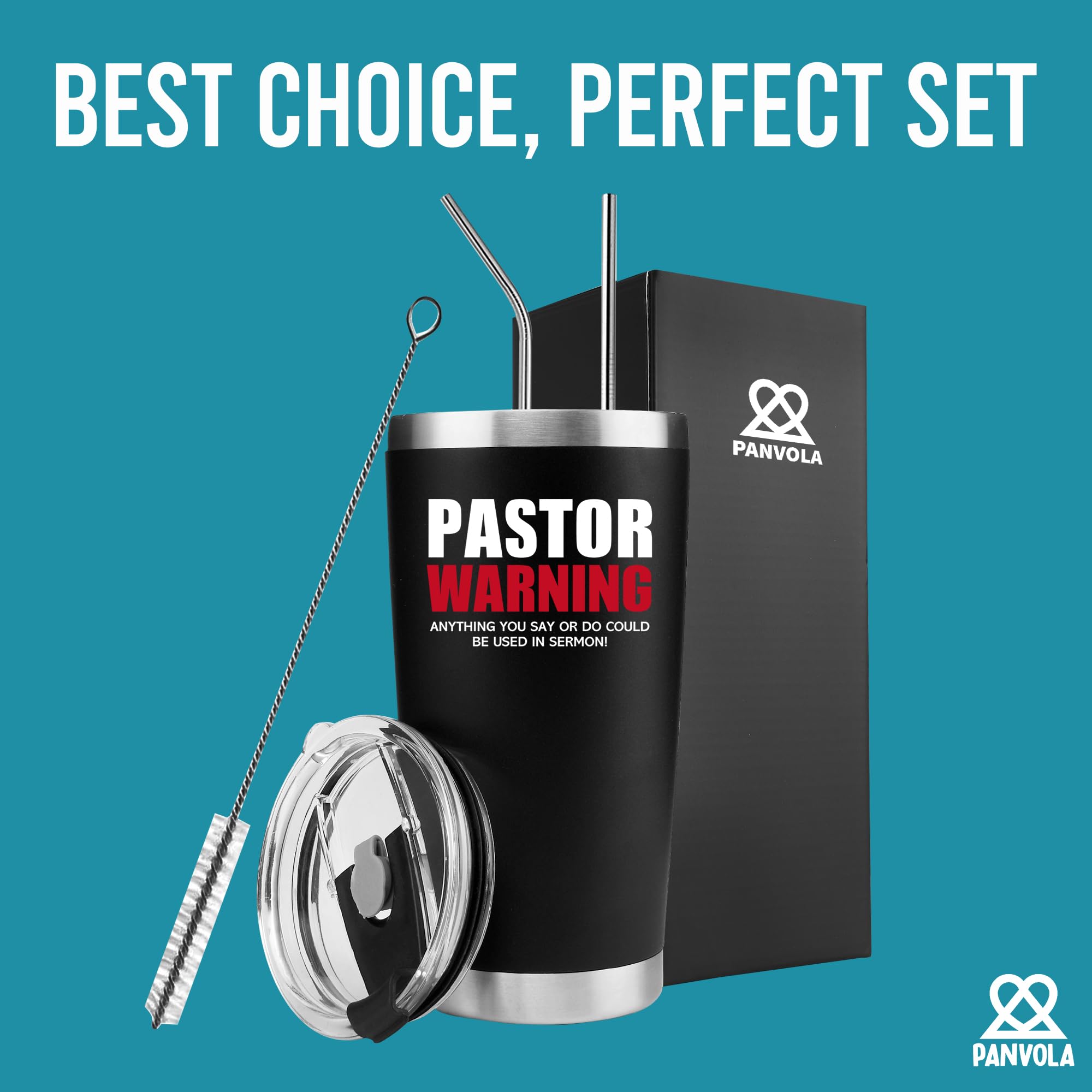 Panvola 20oz tumbler gloss powder-coated finish stays vibrant after daily use.