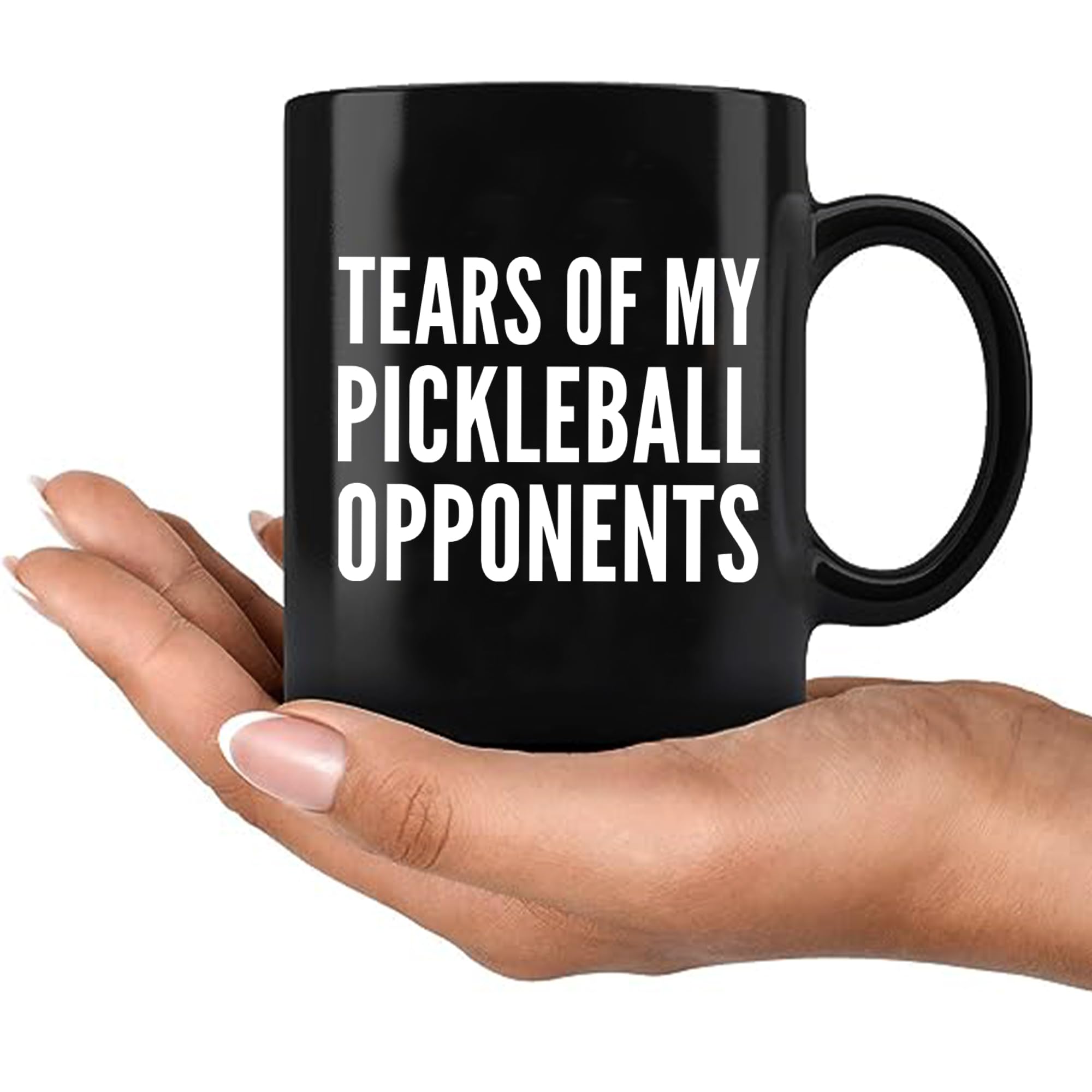 Panvola Tears of My Pickleball Opponents mug dishwasher-safe for easy cleanup.