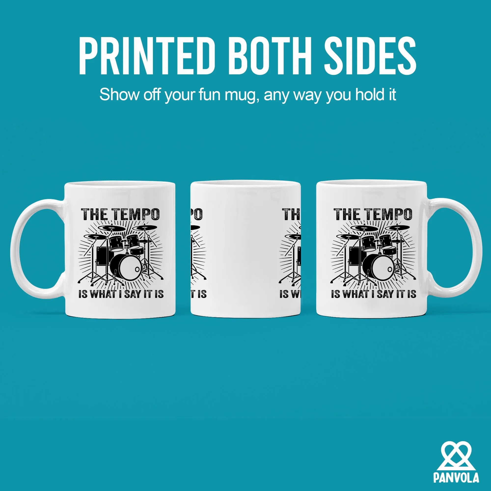 Panvola tempo mug side view ideal for morning coffee rhythm