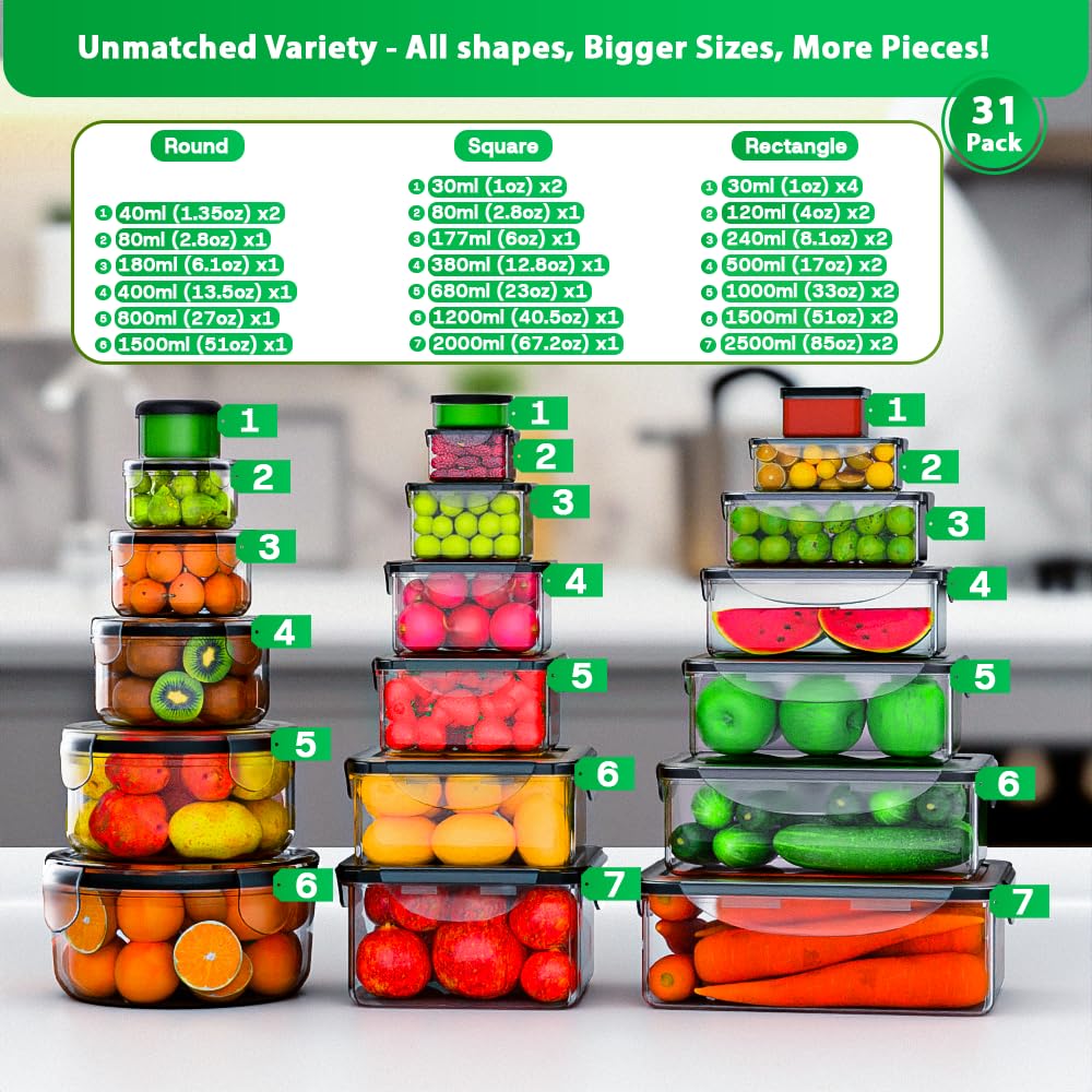 Panxenaulos airtight lids with silicone seals keep foods fresh and mess-free