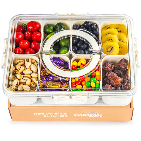 PANYEE snack box with lid and handle for easy party transport
