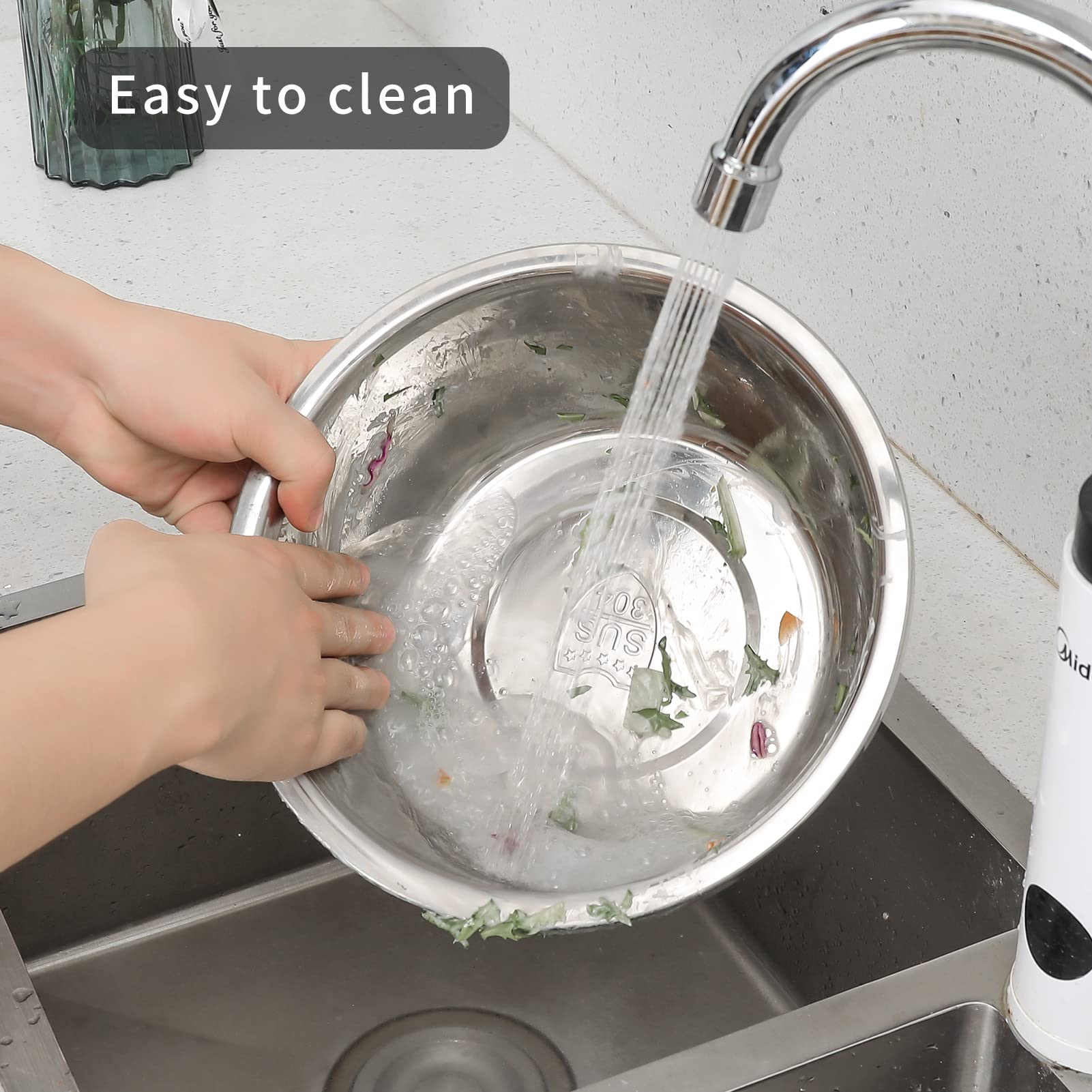 Paoli 1.5qt colander set ideal for rinsing vegetables or draining pasta