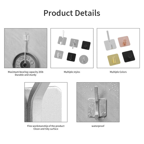 Paoli rose gold adhesive hook suitable for office supplies