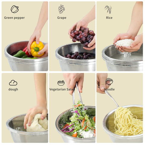 Paoli mixing bowl exterior pair with colander for cohesive set