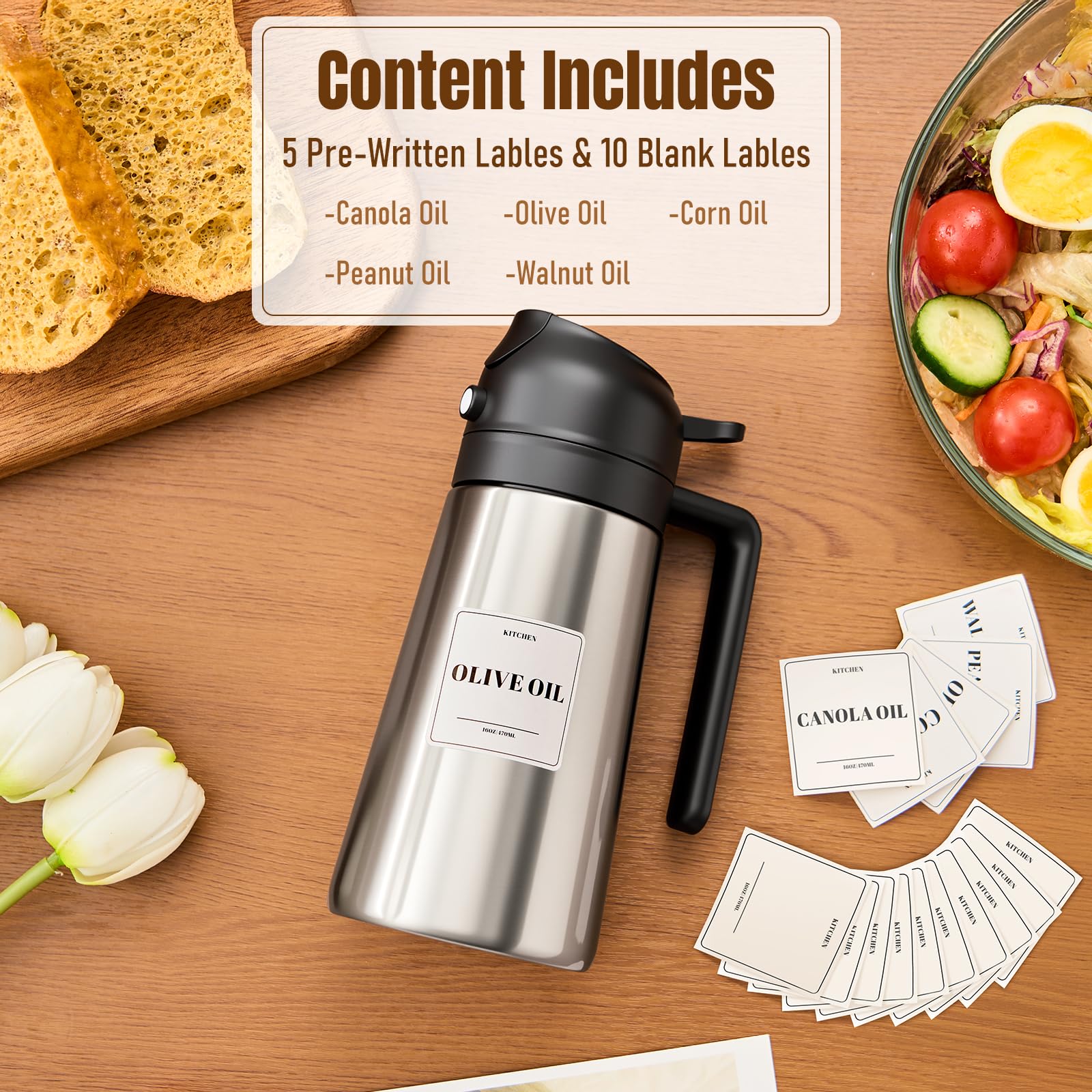 PARACITY anti-drip-nozzle helps keep spouts clean after use.