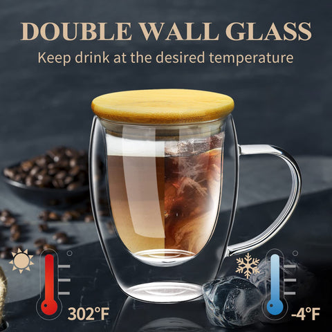 Borosilicate PARACITY glass mug for clear, durable daily use.