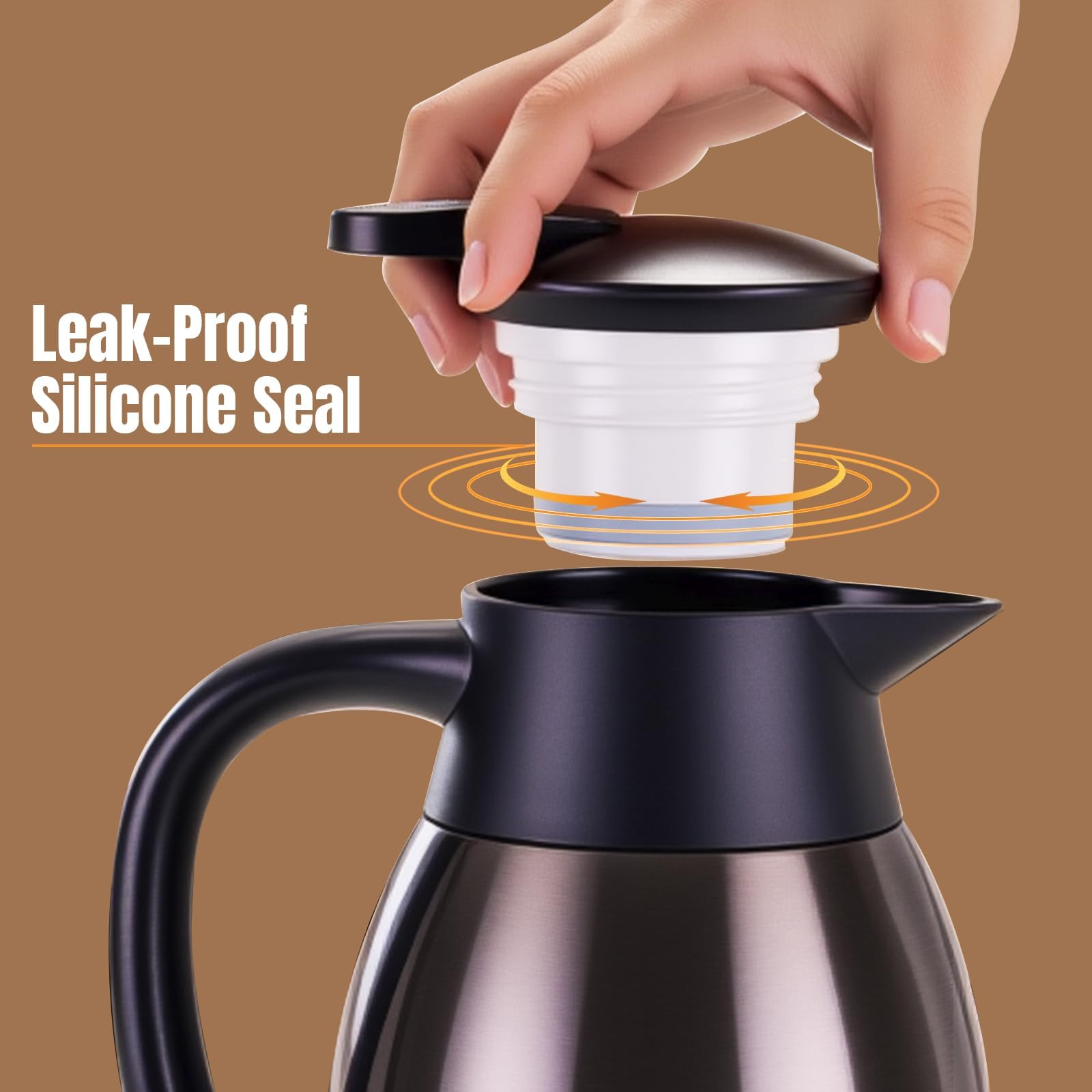 PARACITY carafe wide-mouth opening enables easy filling and thorough cleaning.