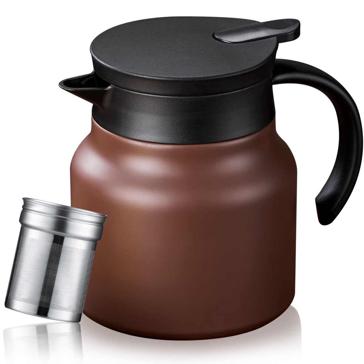 PARACITY ceramic-liner coffee carafe highlighting healthier material and flavor preservation.