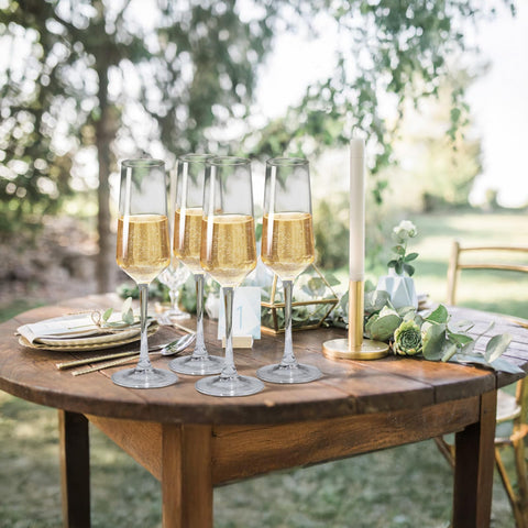 Paracity champagne glasses care guide, easy cleaning and lasting shine.