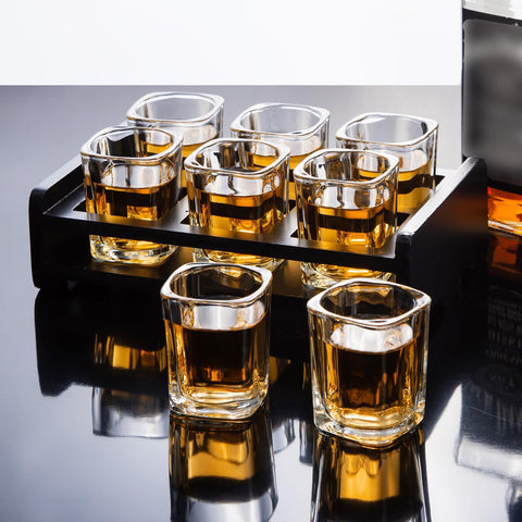 PARACITY dishwasher-safe shot glasses simplify cleanup after entertaining.