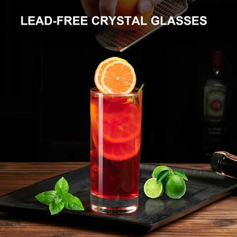 Paracity Highball glasses are dishwasher safe and crystal clear for easy cleaning.