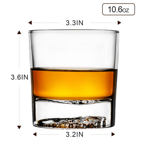 PARACITY old fashioned glass 10-6oz with weighty base