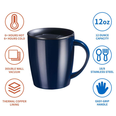 PARACITY mug with pearlescent finish offers stylish detail and easy cleaning