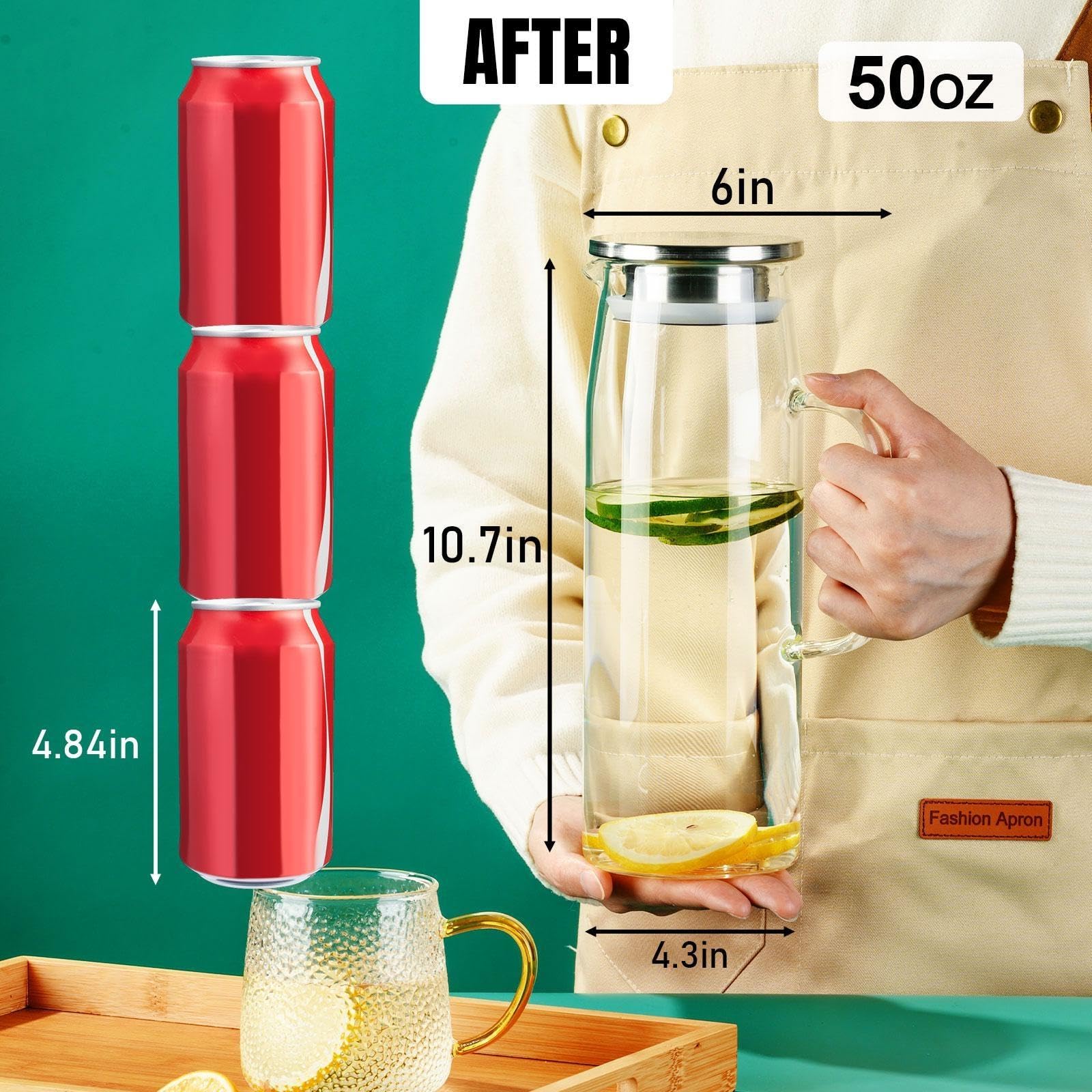 PARACITY dishwasher-safe pitcher for quick and simple cleanup.