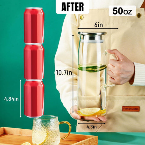 PARACITY dishwasher-safe pitcher for quick and simple cleanup.