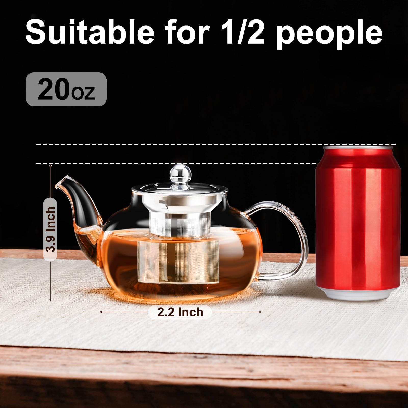 PARACITY teapot with removable infuser demonstrates ultra-fine mesh for clean steeping