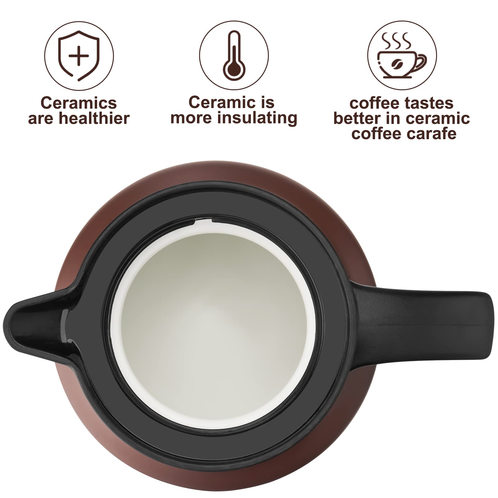 PARACITY removable stainless steel infuser demonstrates tea filtration at its best.