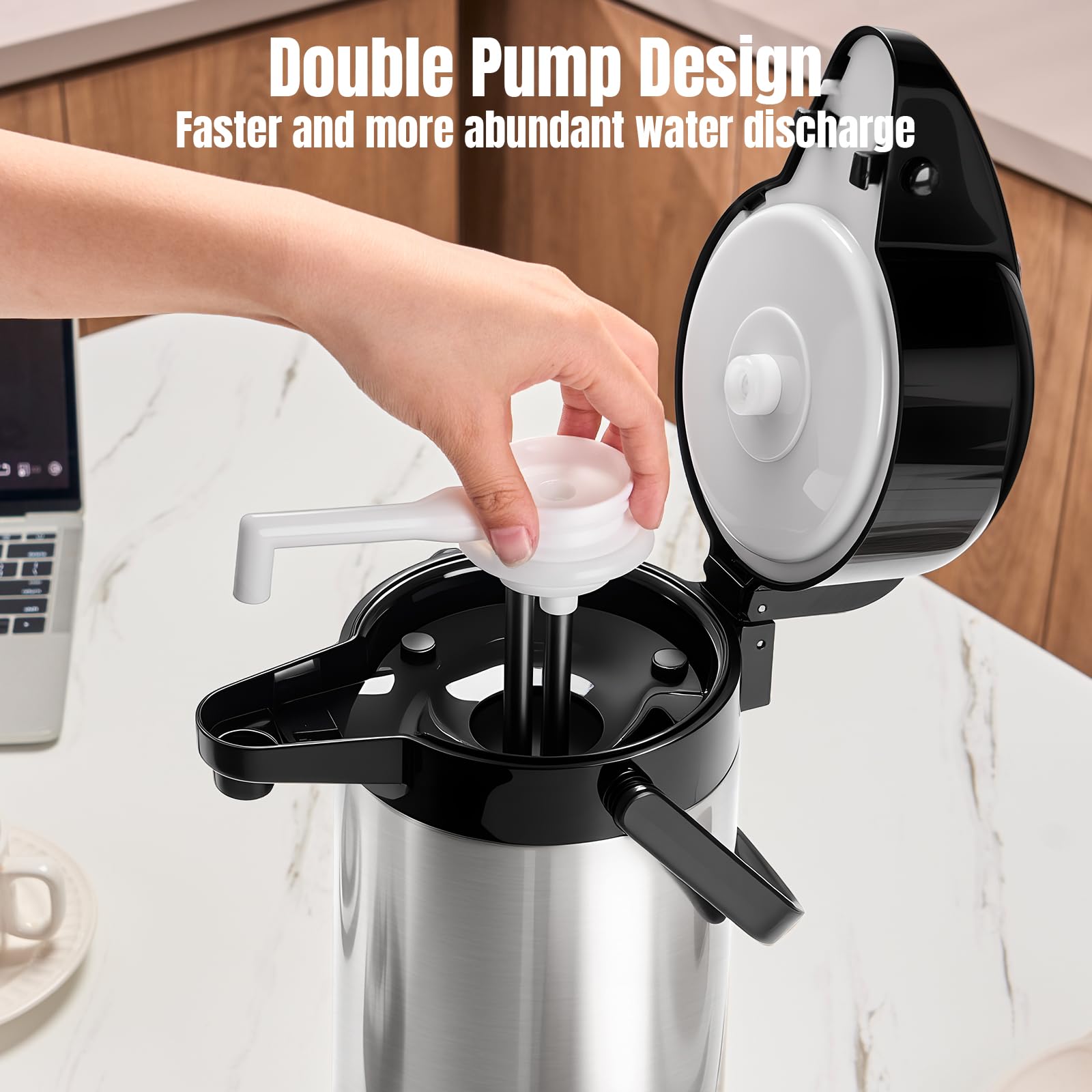 PARACITY stainless steel lever with lock for controlled pours