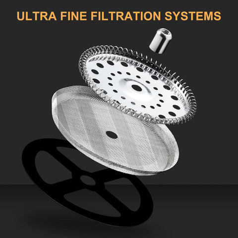 PARACITY ultrafine-filter press highlighting precise filtration for oils and aromas in every cup.