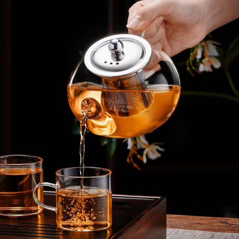 PARACITY teapot wide-mouth design enables easy hand cleaning