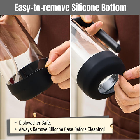 PARACITY wide-mouth refill design eases topping up oils.