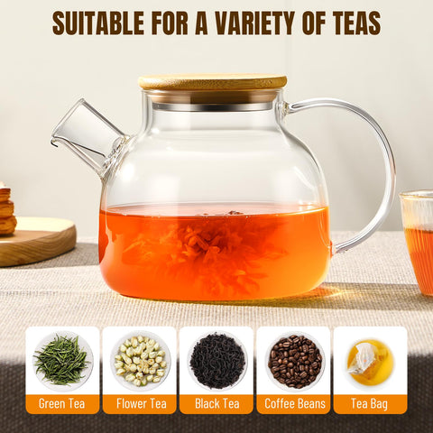PARACITY teapot wide mouth for easy hand cleaning and rinsing