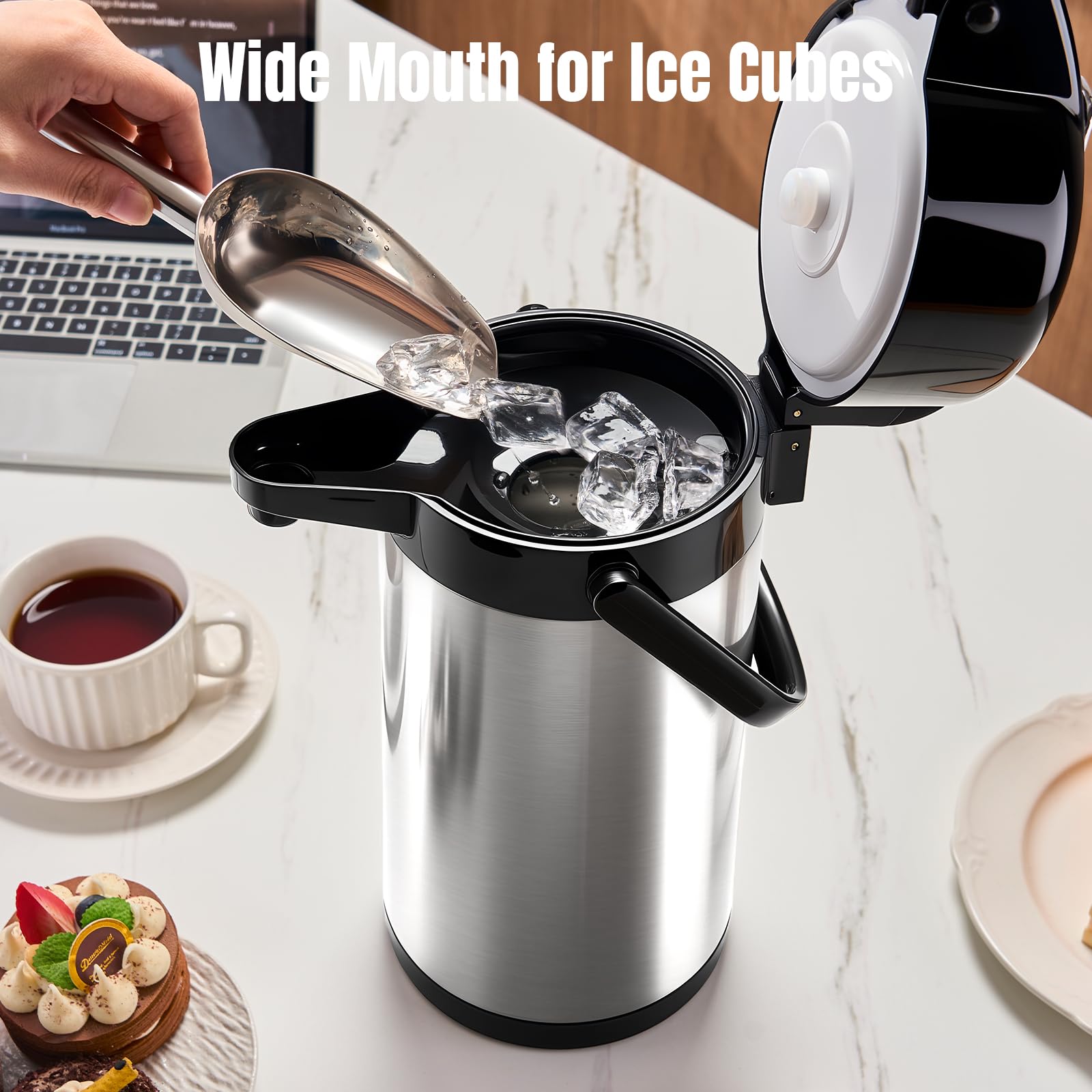 PARACITY wide opening for easy filling with ice cubes